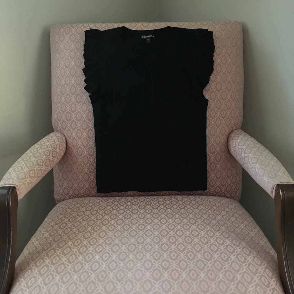 EXPRESS Keyhole Notch Blouse - Picture 2 of 5